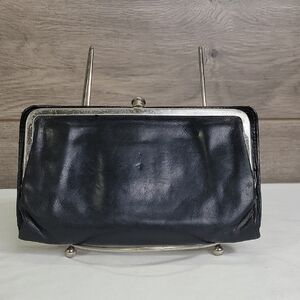 Hobo International Black Leather Clutch Wallet Organizer